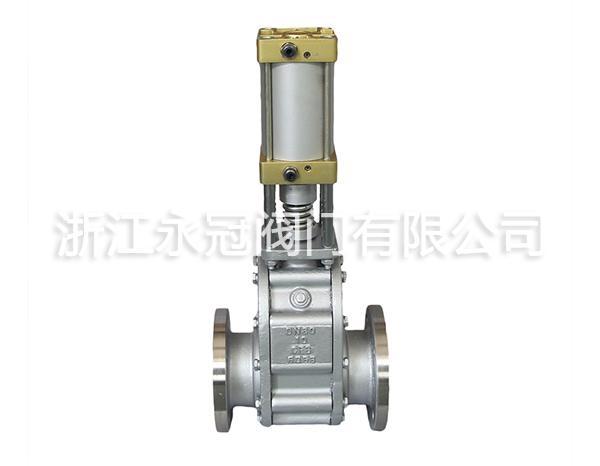 不鏽(xiù)鋼氣動出(chu)料閥Z644TC