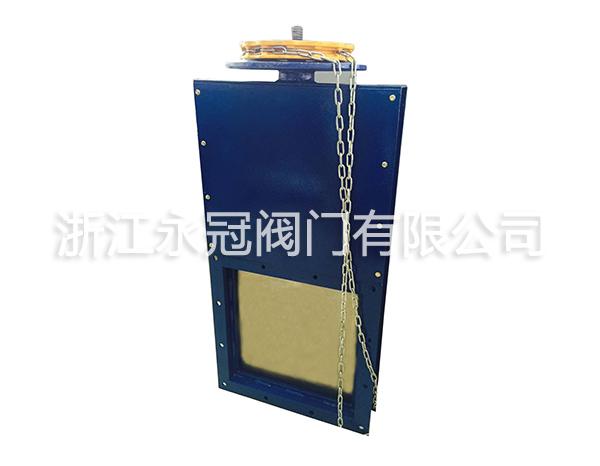 手(shou)動鍊輪(lún)螺旋閘(zhá)門