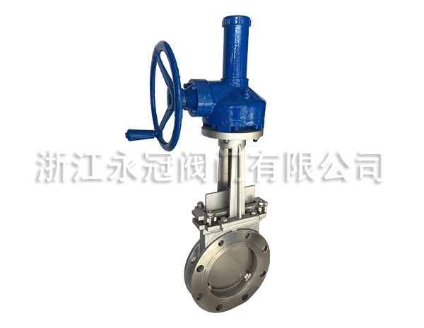 手動傘齒(chi)輪刀閘閥PZ573W