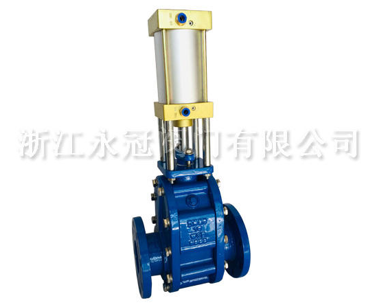 氣動陶瓷(cí)雙閘闆閥