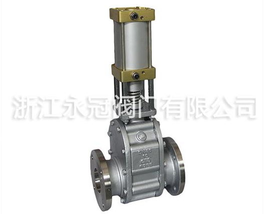 氣動陶瓷(cí)雙閘闆閥(fá)