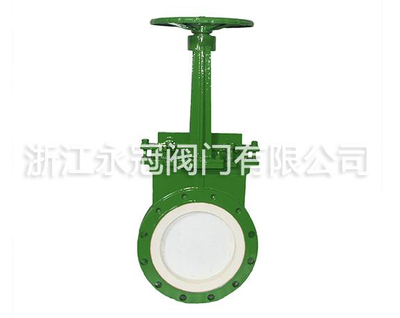 手(shou)動法蘭陶(táo)瓷刀閘閥(fa)