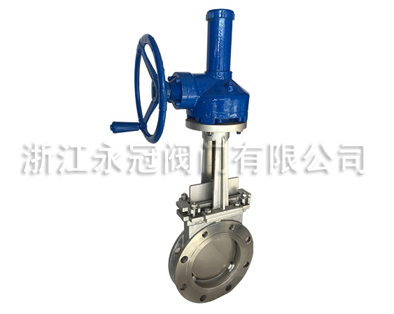 手動傘(sǎn)齒輪刀閘(zhá)閥