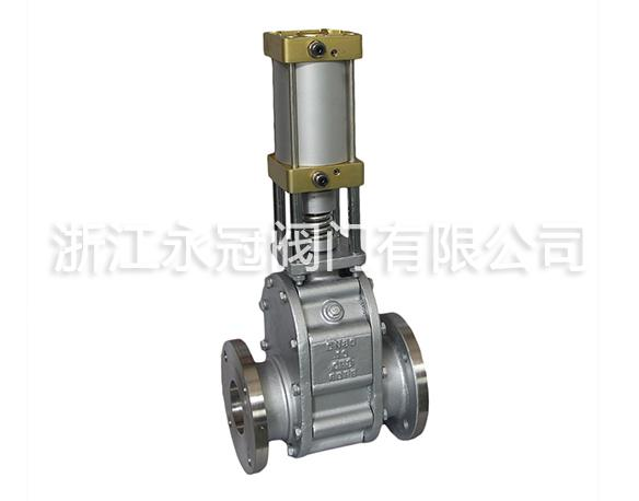 氣(qi)動陶瓷雙閘闆(pan)閥